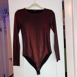 Red Glitter bodysuit